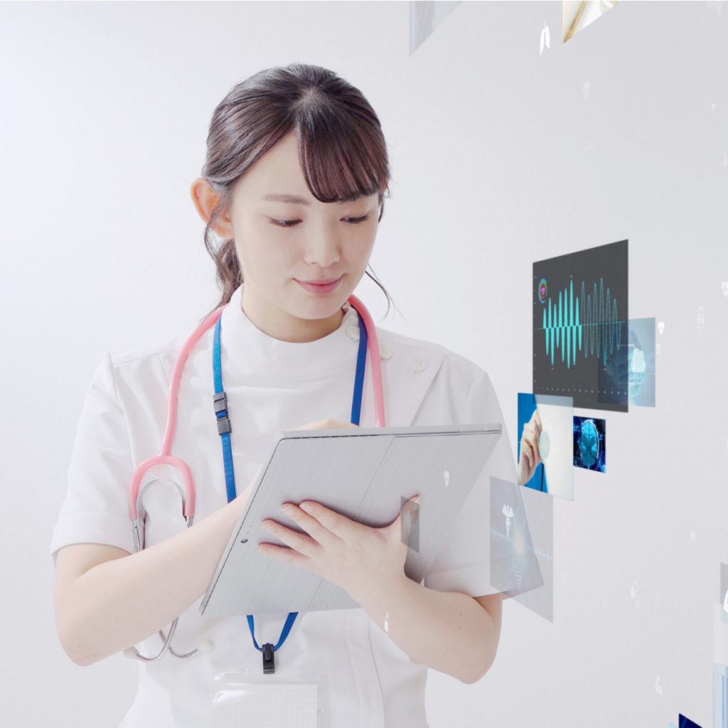 A clinician sending a secure Direct message from an electronic health record system